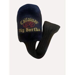 Callaway Big Bertha Navy Golf Club Headcover With Knit Sock & Embroidered Detail
